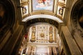 One of the arches of St. Isaac`s Cathedral of St. Petersburg. Royalty Free Stock Photo