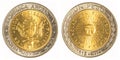 One argentine peso coin Royalty Free Stock Photo