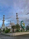 one of the baiturrahman mosques in the city of Padang, West Sumatra