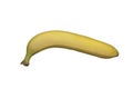 One banana on a white background, isolate Royalty Free Stock Photo