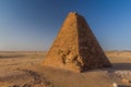 One of Barkal pyramids near Karima, Sud Royalty Free Stock Photo