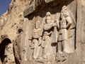 One of bas-reliefs Tage-Bostan Iran/Kermanshah Royalty Free Stock Photo