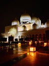 Exterior lunar cycle lightning design in grand mosque