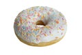 Donut with white icing