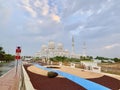 One of the Beautiful and largest Mosque sheikh Zayed Grand Mosque Abu Dhabi United Arab Emirates 21/12/2019 Royalty Free Stock Photo