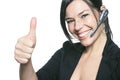 One beautiful smiling caucasian business woman Royalty Free Stock Photo