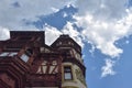 One of the Beautiful Towers of Peles castle, Sinaia, Prahova, Romania