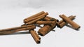 One of the benefits of cinnamon is that it helps minimize the risk of cardiovascular disease Royalty Free Stock Photo