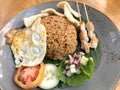 One of the best food in the world as stated by the world famous news channel Indonesian Fried Rice Nasi Goreng Royalty Free Stock Photo