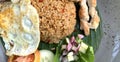 One of the best food in the world as stated by the world famous news channel Indonesian Fried Rice Nasi Goreng Royalty Free Stock Photo