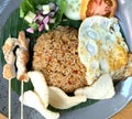 One of the best food in the world as stated by the world famous news channel Indonesian Fried Rice Nasi Goreng Royalty Free Stock Photo