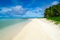 View from kayak on Rarotonga Island, Cook Islands, Oceania Royalty Free Stock Photo