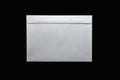 White paper envelope on a black background. communication and email correspondence concept
