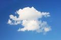 One big cloud and blue clear sky. Royalty Free Stock Photo