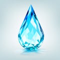 One big crystal drop Royalty Free Stock Photo