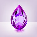 One big crystal drop Royalty Free Stock Photo