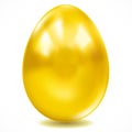 One big golden easter egg. Royalty Free Stock Photo