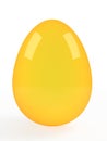 One big golden easter egg. Vector image. Royalty Free Stock Photo