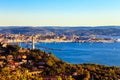 Evening after the Barcolana regatta of record in the gulf of Trieste