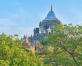 One of the biggest temples in Bagan, Myanmar Royalty Free Stock Photo