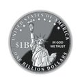 One Billion Dollar Coin of United States of America Isolated