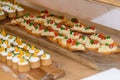 One-bite appetizers for all types of guests Royalty Free Stock Photo