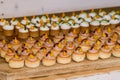 One-bite appetizers for all types of guests Royalty Free Stock Photo