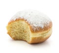 Fresh traditional doughnut isolated