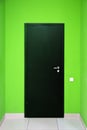 One black door