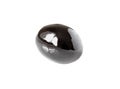 One black olive oiled isolated on white with clipping path