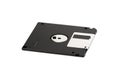 One black and silver floppy disk Royalty Free Stock Photo