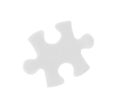 One blank puzzle piece isolated