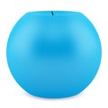One blue candle isolated on white Royalty Free Stock Photo