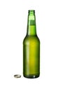 One bottle of fresh beer Royalty Free Stock Photo