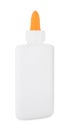 One bottle of glue isolated on white Royalty Free Stock Photo