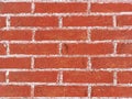 Old Brick Barn Wall Closeup