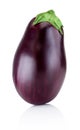 One brinjal isolated on white background Royalty Free Stock Photo
