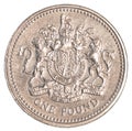 One british pound coin Royalty Free Stock Photo