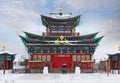 One of the Buddhist temples in Buryatia, Russia