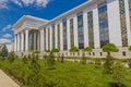 One of the buildings of the Turkmen State University in Ashgabat, capital of Turkmenist