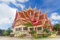 One of buildings of Wat Plai Laem Royalty Free Stock Photo