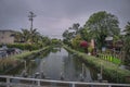 One of the canals in Venice Beach, California Royalty Free Stock Photo