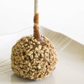 One caramel apple square Royalty Free Stock Photo