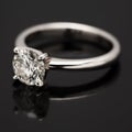 One Carat Diamond Solitaire. Royalty Free Stock Photo