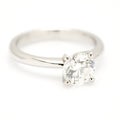 One Carat Diamond Solitaire. Royalty Free Stock Photo