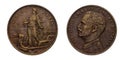 One 1 cent Lire Copper Coin 1910 Prora Vittorio Emanuele III Kingdom of Italy