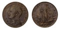 One 1 cent Lire Copper Coin 1912 Prora Vittorio Emanuele III Kingdom of Italy