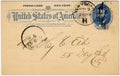 One cent postcard a