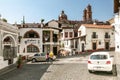 One of central streets with typical architecture of Taxco, Mexico