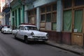 One of the characteristic vintage cars of Havana, Cuba Royalty Free Stock Photo